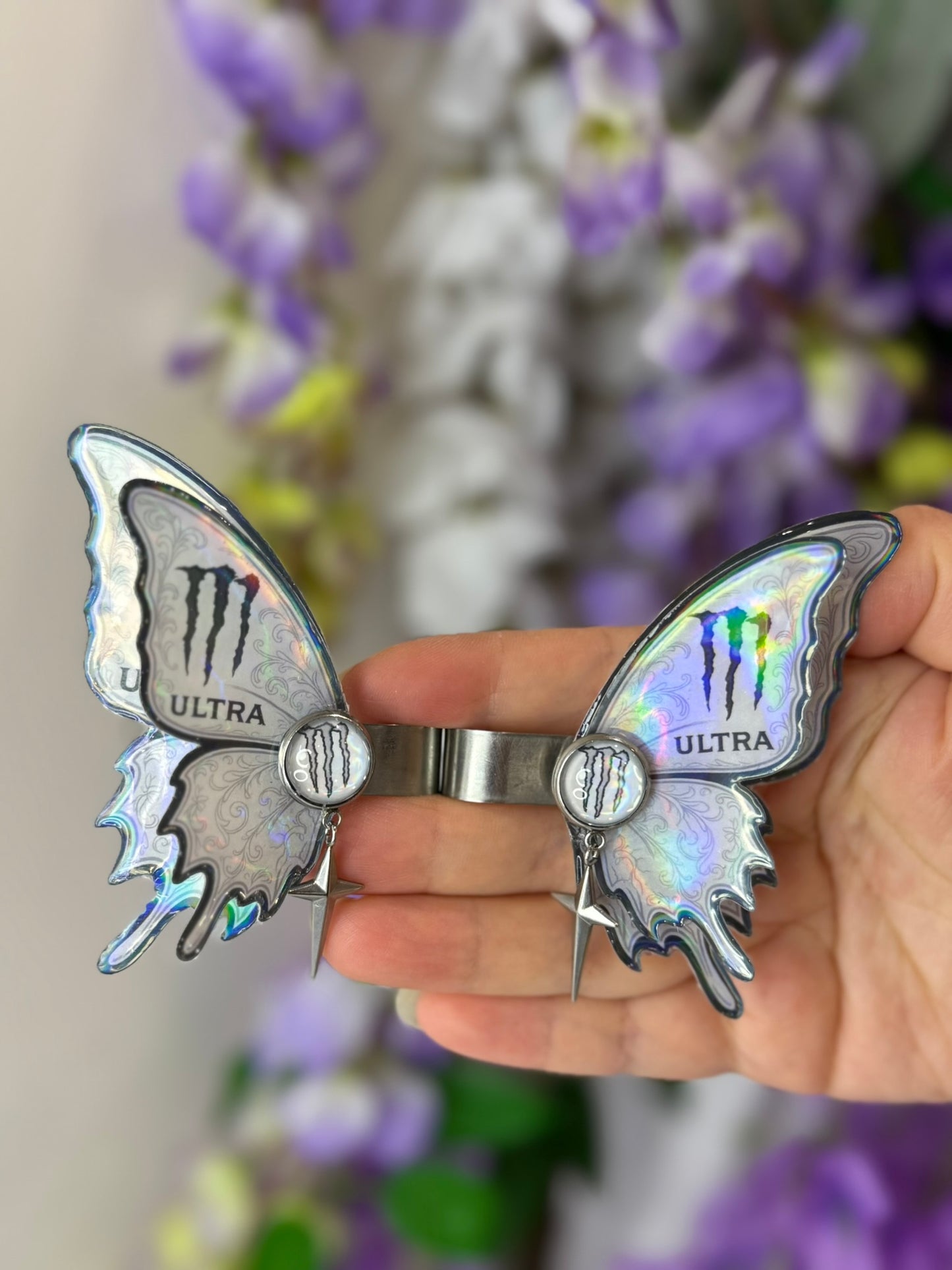 Monster Ultra Inspired Wings-Butterfly Headset Clips 2pc Set (Headphones Not Included)