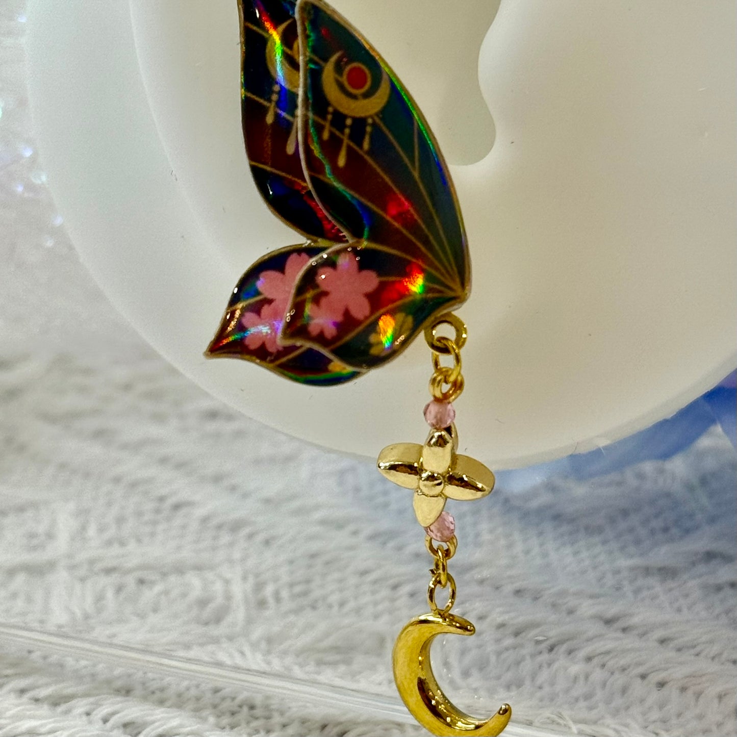 Anime Inspired Butterfly Earrings-Magical Girl Kawaii Jewelry-2PC set