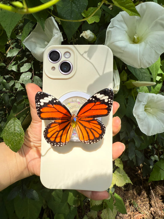 Monarch – Handmade Butterfly Phone Grip (MagSafe Compatible)