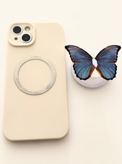 Iridescent Dusk – Handmade Butterfly Phone Grip (MagSafe Compatible)