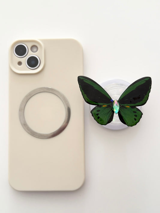 Enchanted Forest – Handmade Butterfly Phone Grip (MagSafe Compatible)