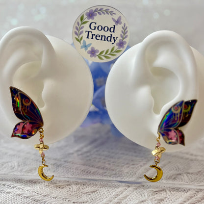 Anime Inspired Butterfly Earrings-Magical Girl Kawaii Jewelry-2PC set