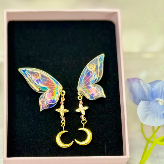 Anime Inspired Butterfly Earrings-Magical Girl Kawaii Jewelry-2PC set